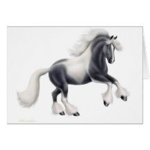 Gypsy Cob Vanner Greeting Card