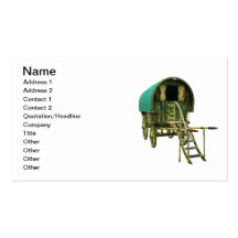 Gypsy door detail business card template