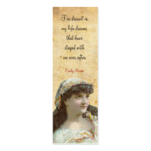 Gypsy girl bookmark business card templates