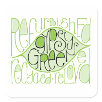 Gypsy Green 2 Sticker