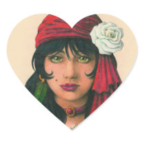 Gypsy II Heart Sticker