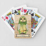 Gypsy Jade Owl Personalized Card Deck playing cards