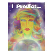 Gypsy Prediction Halloween Party Custom Invitations