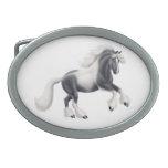 Gypsy Vanner Cob Horse Belt Buckle
