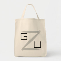 GZU Pointes Ecriture noire Tote Bags