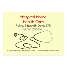 H008 BIZ Chby - Stethoscope design 2 Business Cards
