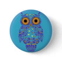 H00t Owl Blues Button