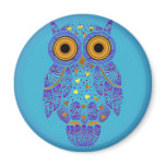 H00t Owl Blues Magnet