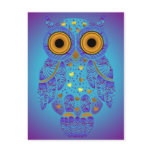 H00t Owl Blues Postcard