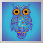 H00t Owl Blues Print