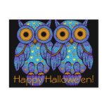 H00t Owl Halloween Postcard