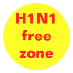 H1N1 free zone stickers