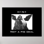 H1N1 - Not a Pig deal posters