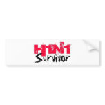 H1N1 Survivor Gear Bumper Sticker