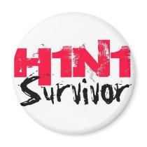 H1N1 Survivor Gear Fridge Magnet
