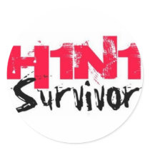 H1N1 Survivor Gear Sticker