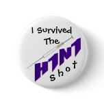 H1N1 Vaccine Button Pin