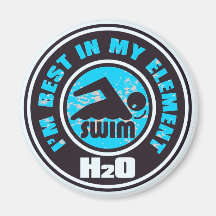 H2O_SWIMMER AIMANT POUR RÉFRIGÉRATEUR