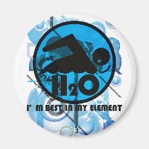 H2O_SWIMMER AIMANTS POUR RÉFRIGÉRATEUR