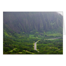 H3 freeway from the Pali Lookout Card