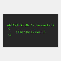 h4xx0r != terrorist stickers