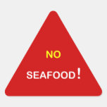h6 - Food Alert ~ NO SEAFOOD. Sticker