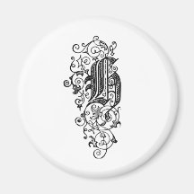 H Decorative Letter Magnets