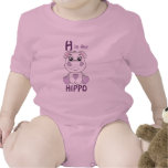 "H is for HIPPO" Childs Shirt