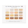 H.M. British Tea Colour Chart Postcard