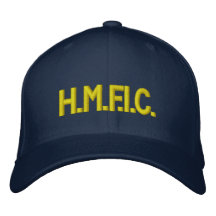 H.M.F.I.C. EMBROIDERED BASEBALL CAPS