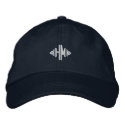 H.M. Monogram embroidered hats