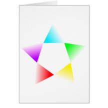 H-Star Multicolour Rotating Greeting Cards
