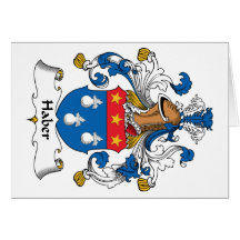 Haber Family Crest Greeting Card