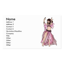 Habibi Belly Dancer Business Cards