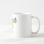 Habillé soyez arc-en-ciel tasse à café