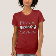 Habillement drôle de Noël de Navidad d'ouatine T-shirts
