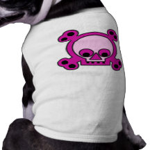 Habillement rose punk impertinent d'animal familie tee-shirt pour chien