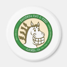 Hacienda Hay & Feed Logo Fridge Magnet