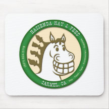 Hacienda Hay & Feed Logo Mousepads