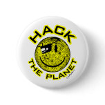 Hack the Planet Pin