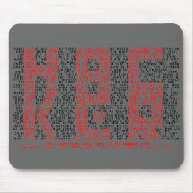 Hacker Manifesto Typography Art - Mousepad