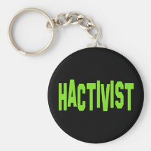 Hactivist Hacker Activist Key Chain
