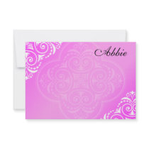 Hadassah custom Bat Mitzvah Invitation thank you