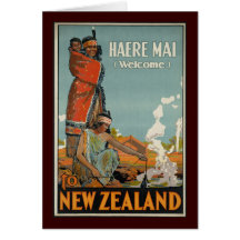Haere Mai Welcome To New Zealand Greeting Cards