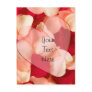 haert and rose petals plain
