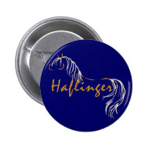 Haflinger Horse Pinback Button