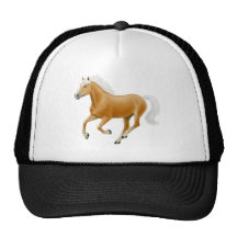 Haflinger on white ow trucker hat