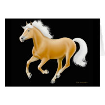 Haflinger Palomino Horse Card