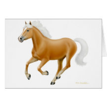Haflinger Palomino Pony Card