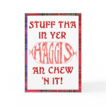 Haggis Funny Birthday card